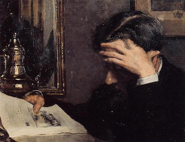 Man Reading, a painting by Georges Lemmen